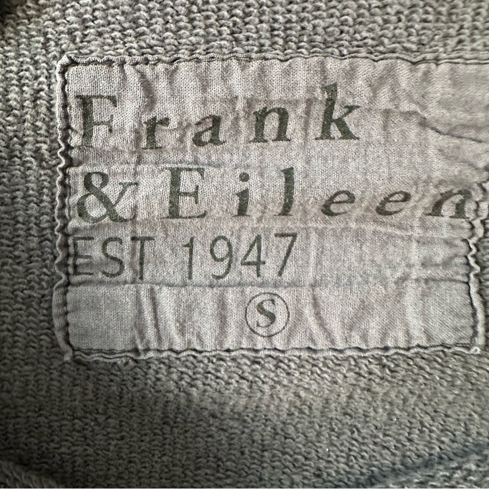 Frank & Eileen Effie Funnel Neck Capelet Top Fleece Elephant Gray SZ S - Picture 6 of 7